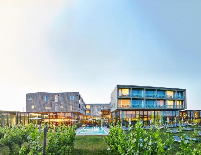 Aussenansicht des Loisium Wine Spa Hotel Langenlois